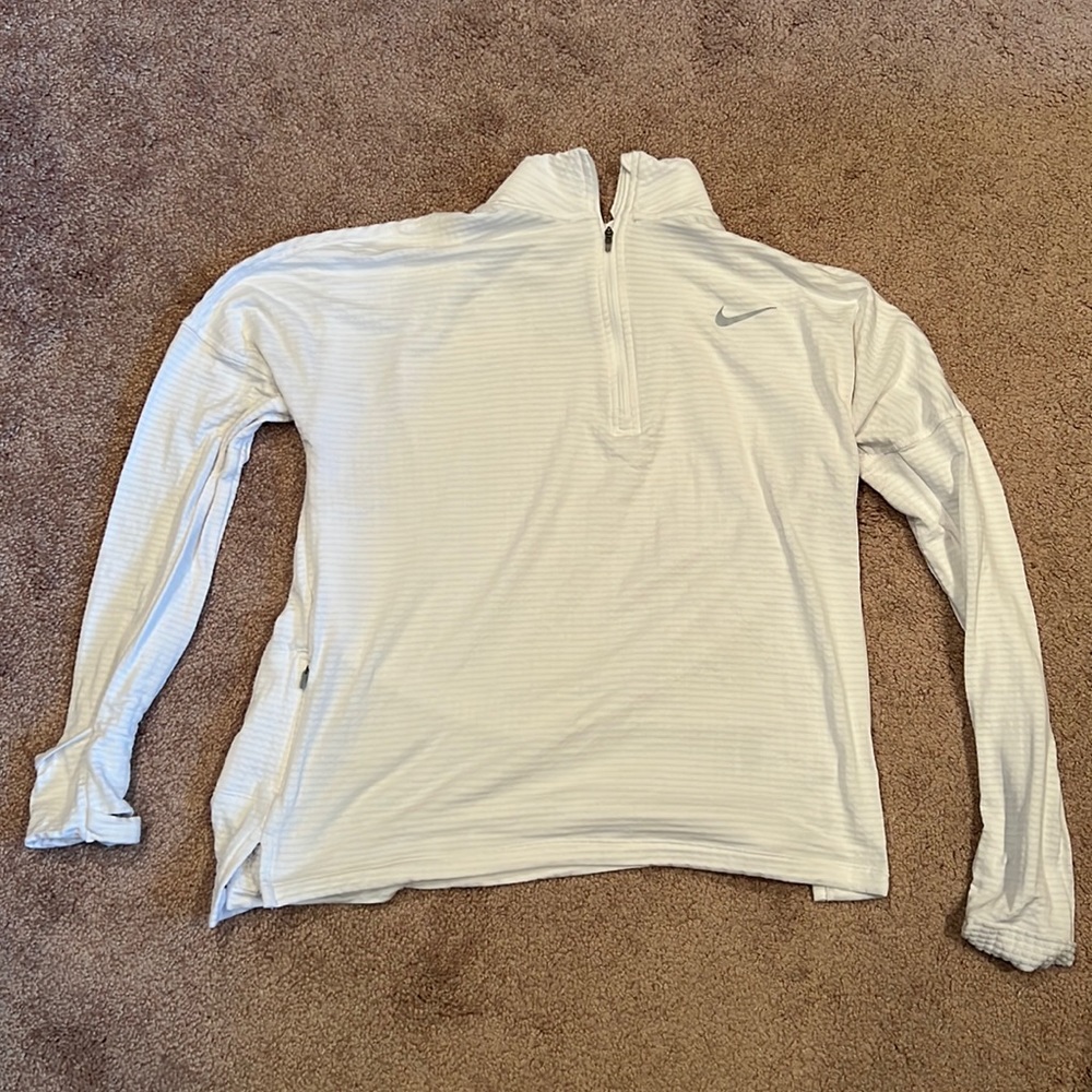 White Nike Quarterzip